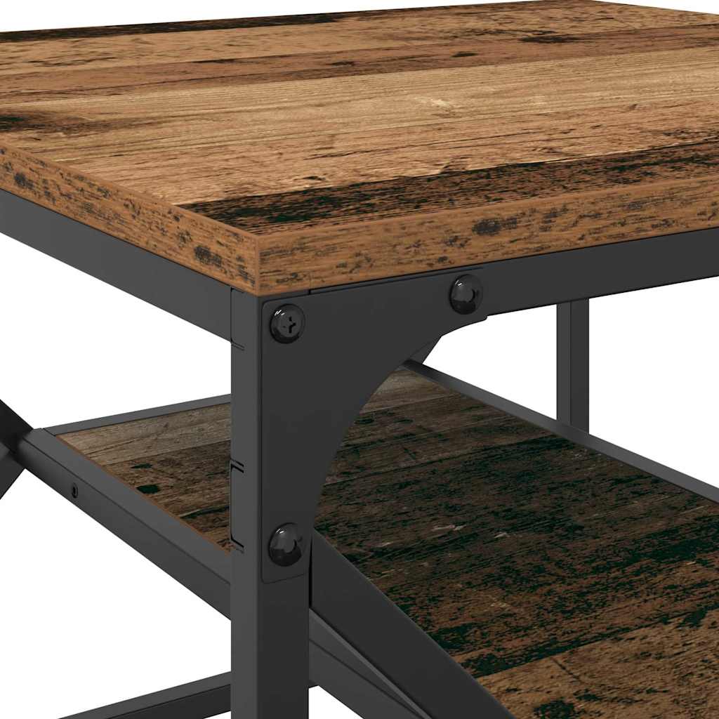 Table basse Bois ancien 51 x 50 x 40 cm - XIOS