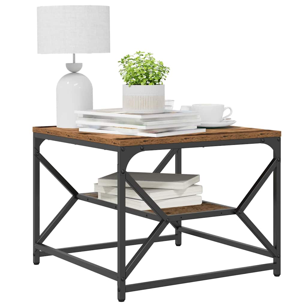 Table basse Bois ancien 51 x 50 x 40 cm - XIOS