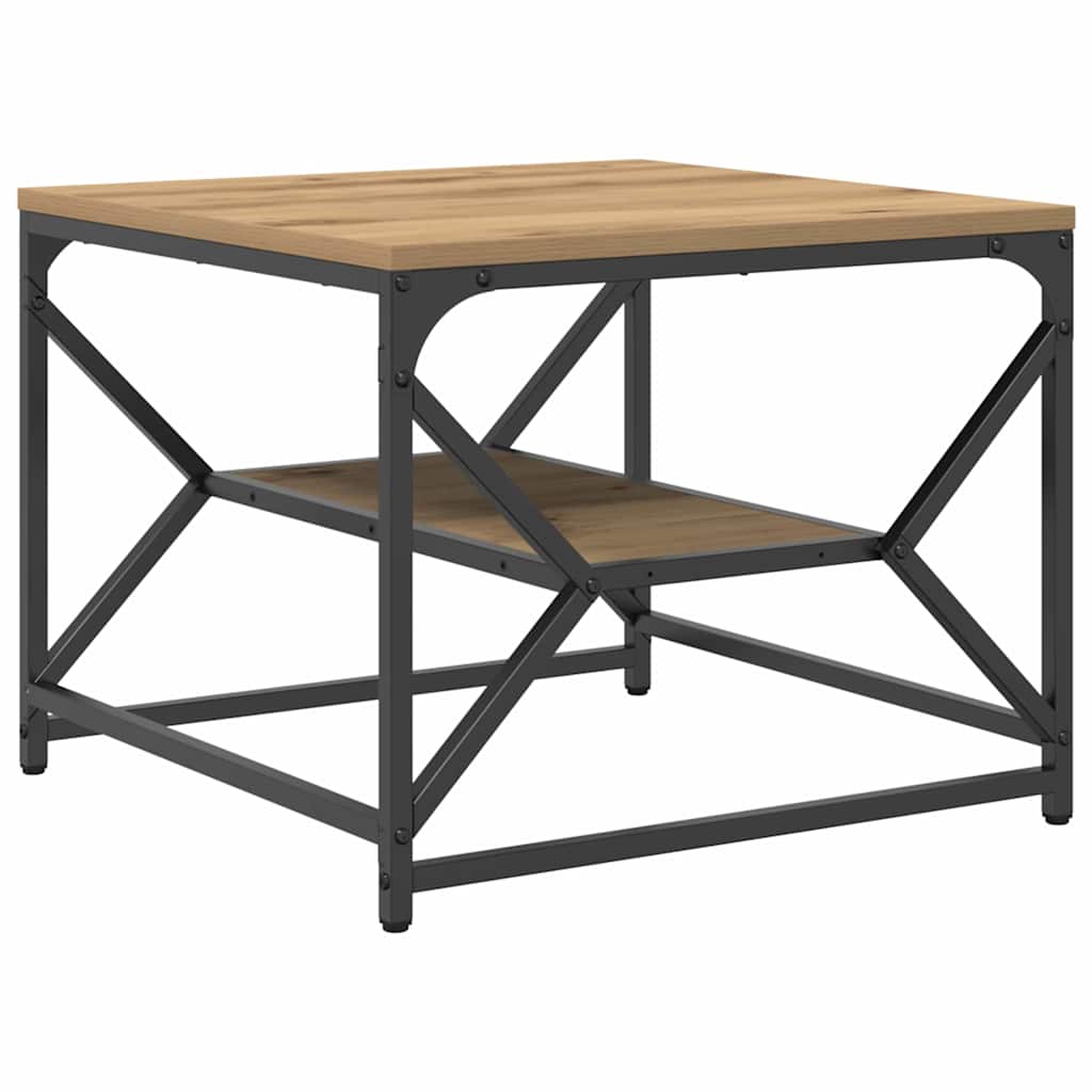 Table basse chêne artisanal 51 x 50 x 40 cm - XIOS