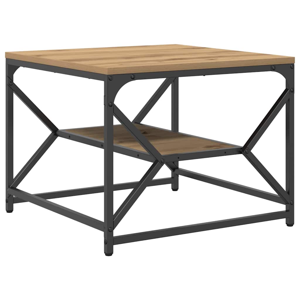 Table basse chêne artisanal 51 x 50 x 40 cm - XIOS