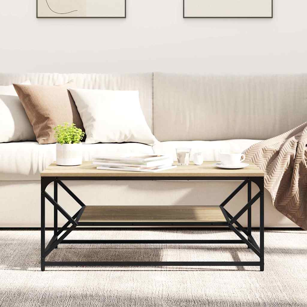 Table basse Chêne sonoma 90 x 50 x 40 cm - XIOS