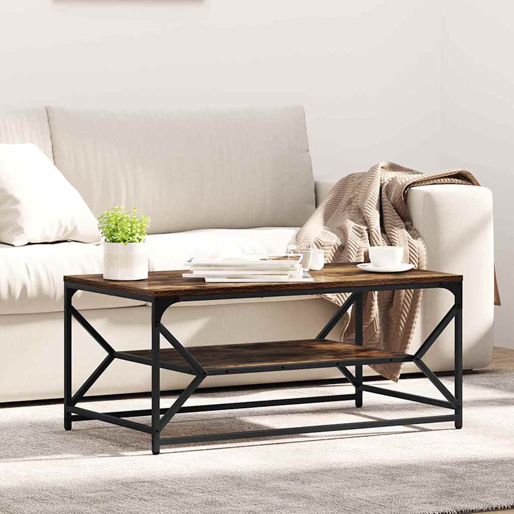 Table basse Chêne fumé 90 x 50 x 40 cm - XIOS