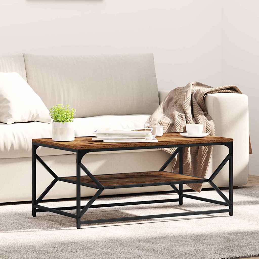 Table basse Bois ancien 90 x 50 x 40 cm - XIOS