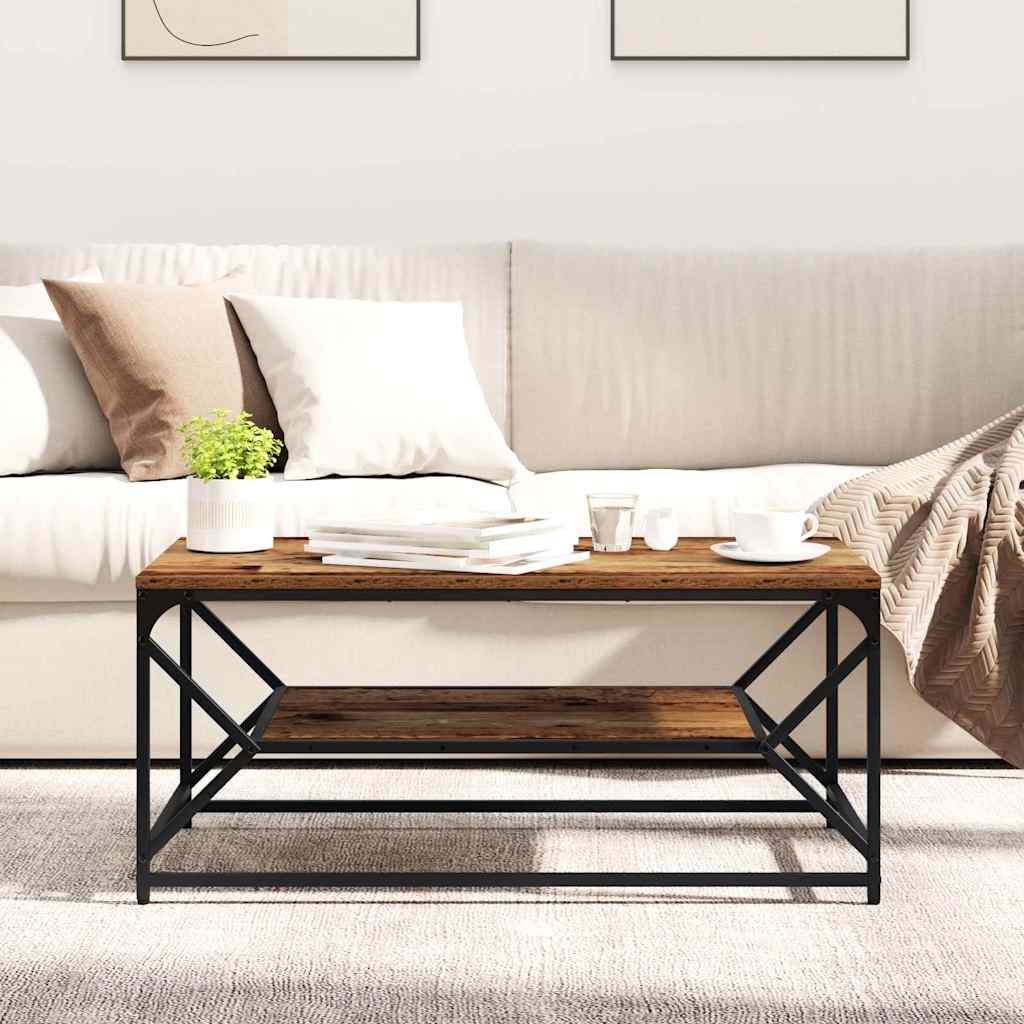 Table basse Bois ancien 90 x 50 x 40 cm - XIOS