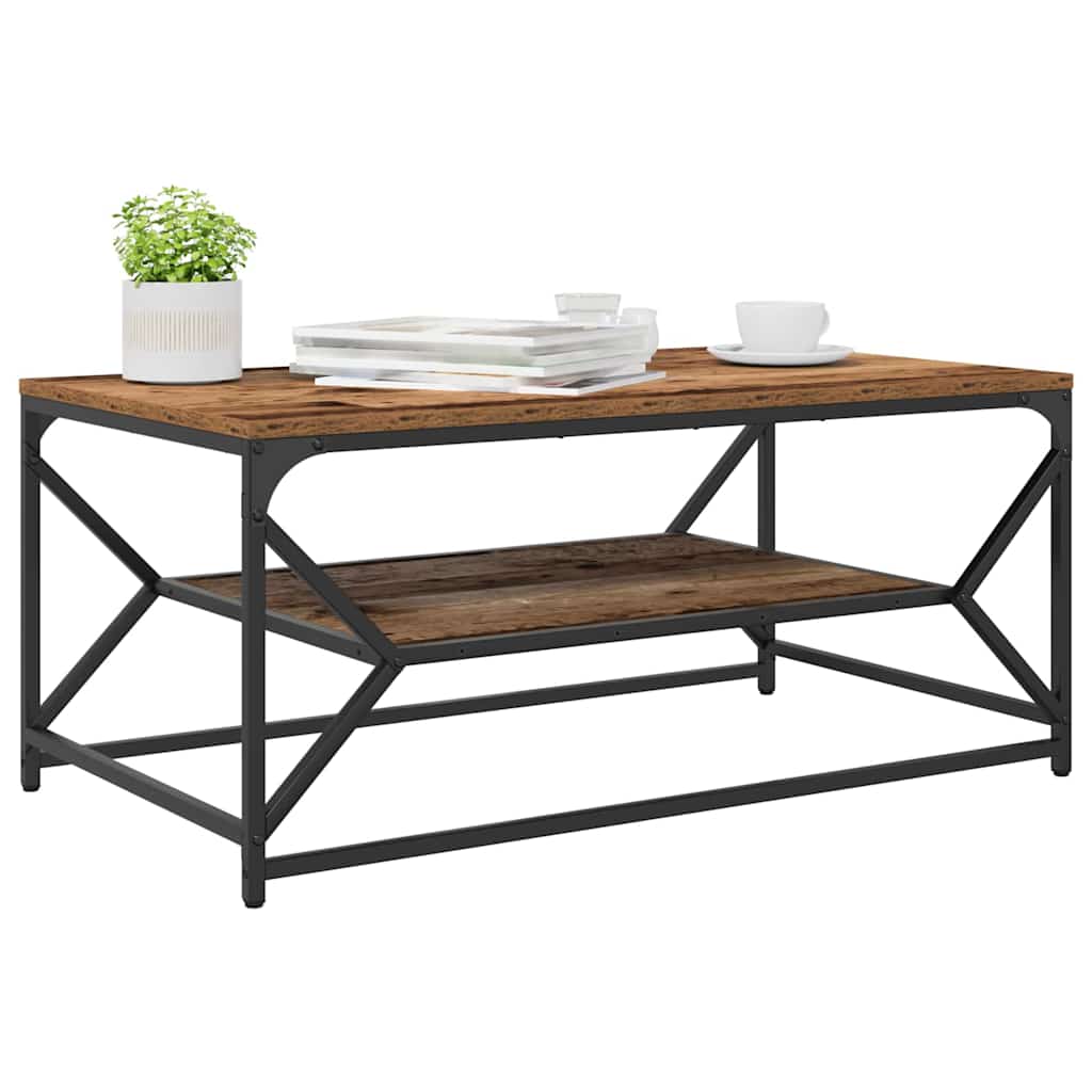 Table basse Bois ancien 90 x 50 x 40 cm - XIOS