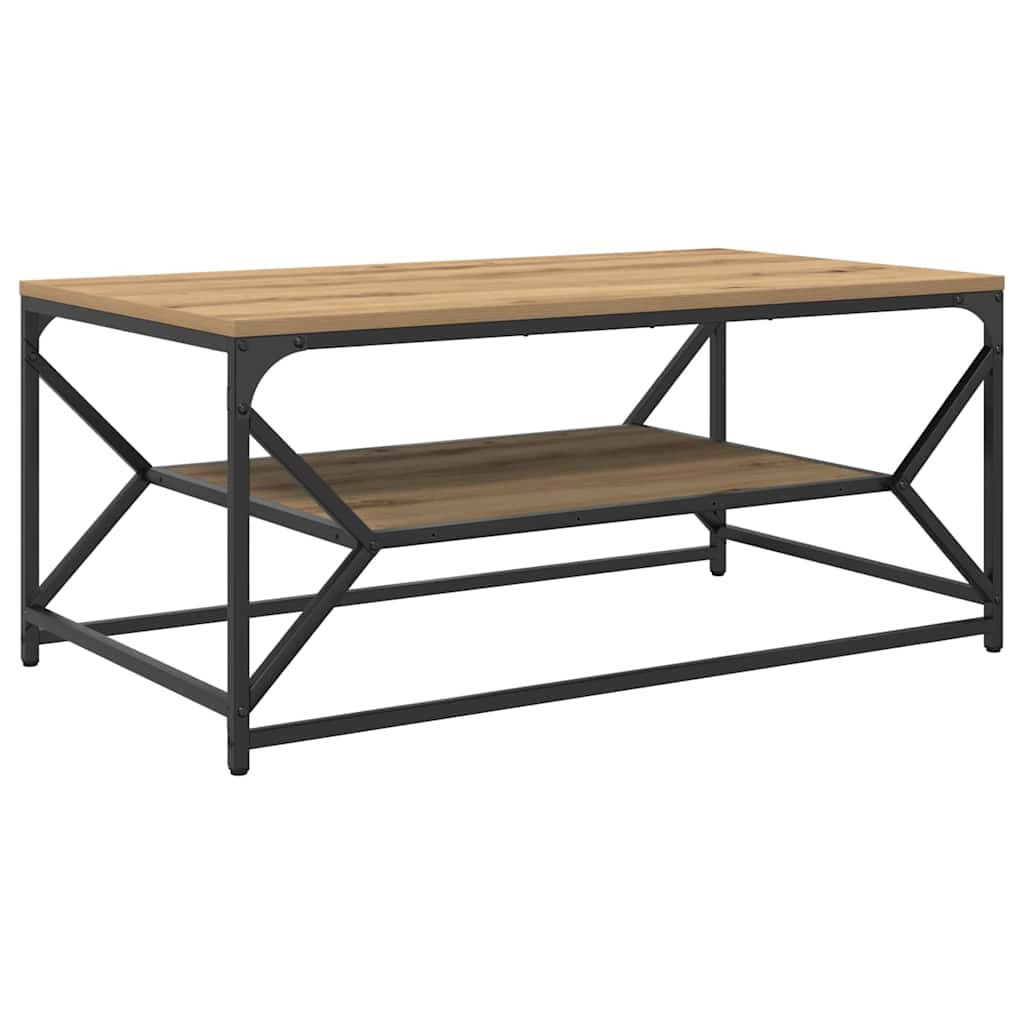 Table basse chêne artisanal 90 x 50 x 40 cm - XIOS