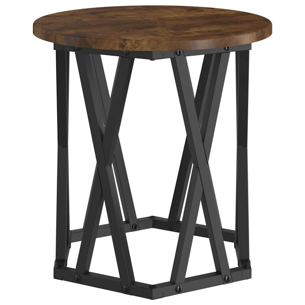 Table d'appoint 2 pcs Chêne fumé 50 x 50 x 40 cm - XIOS