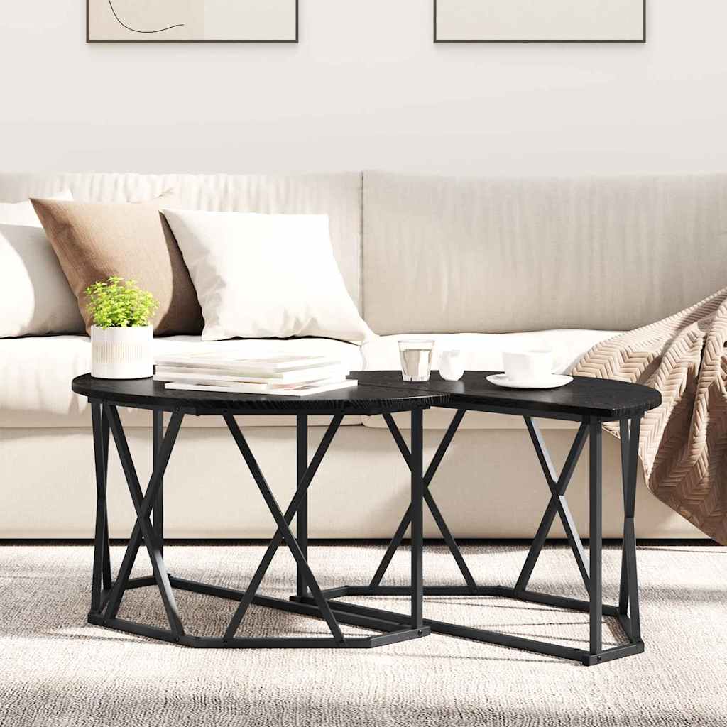Table basse Chêne noir 80 x 80 x 42 cm - XIOS