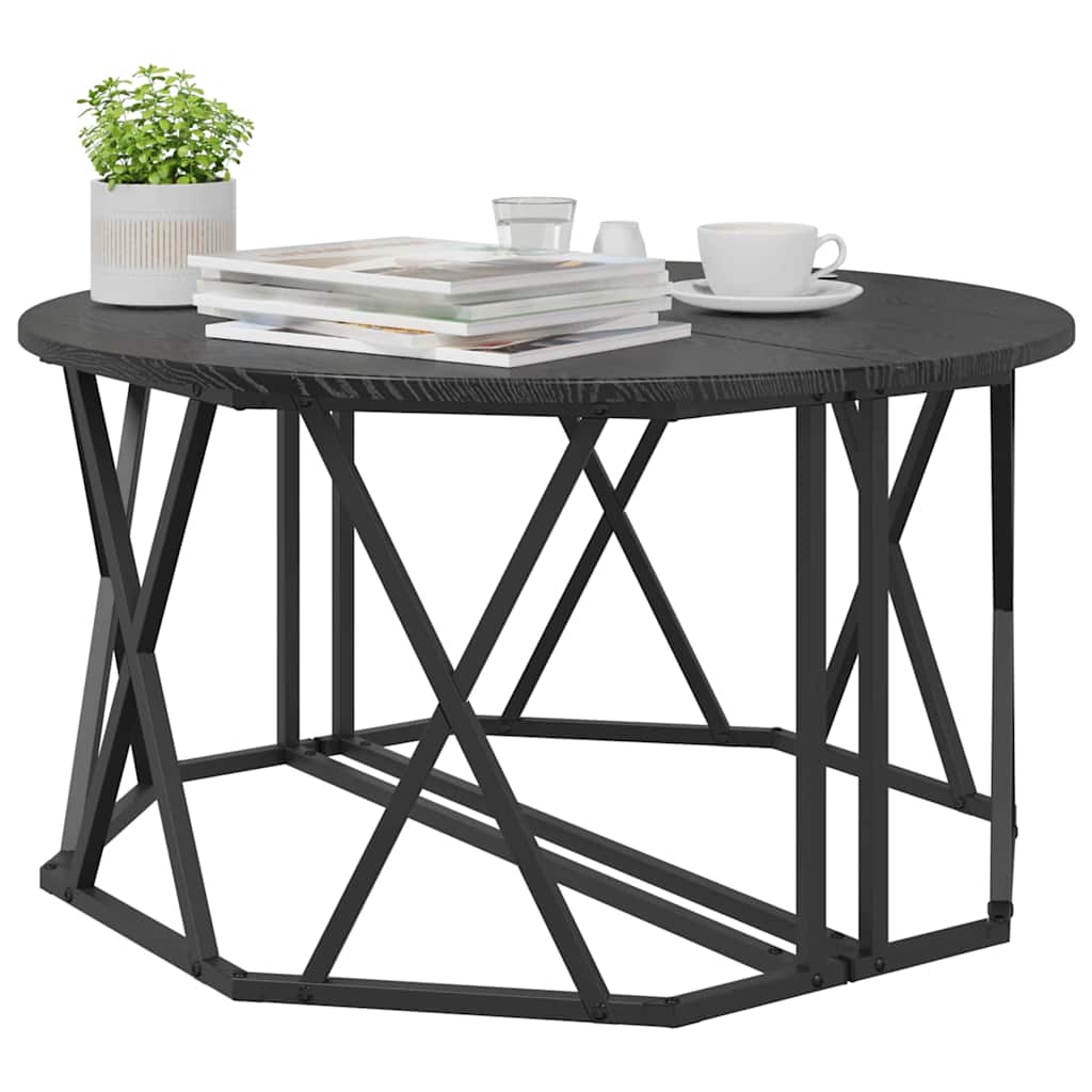 Table basse Chêne noir 80 x 80 x 42 cm - XIOS