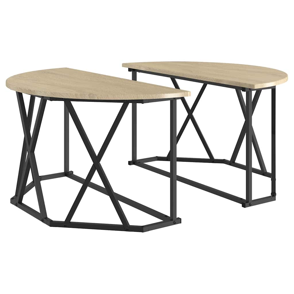 Table basse Chêne sonoma 80 x 80 x 42 cm - XIOS