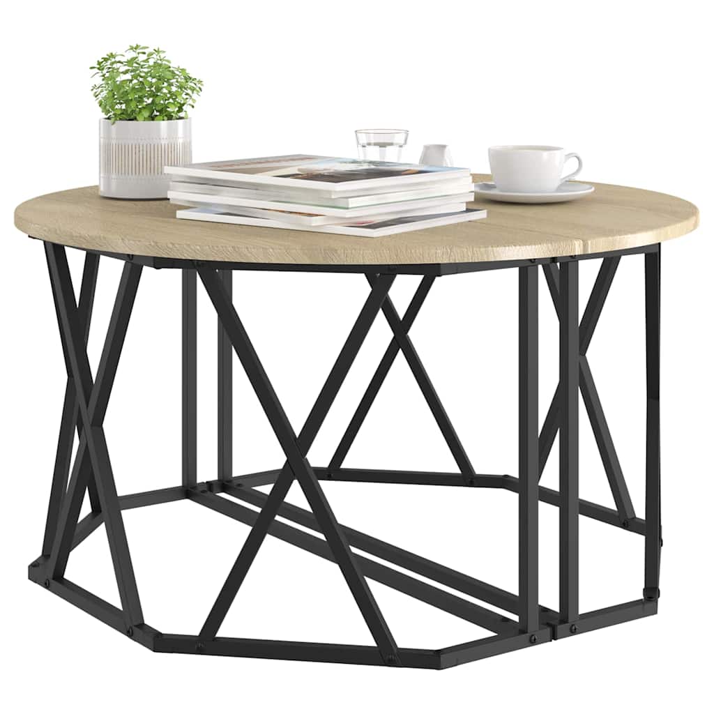 Table basse Chêne sonoma 80 x 80 x 42 cm - XIOS