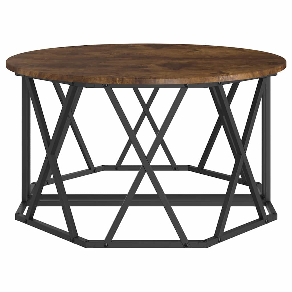 Table basse Chêne fumé 80 x 80 x 42 cm - XIOS