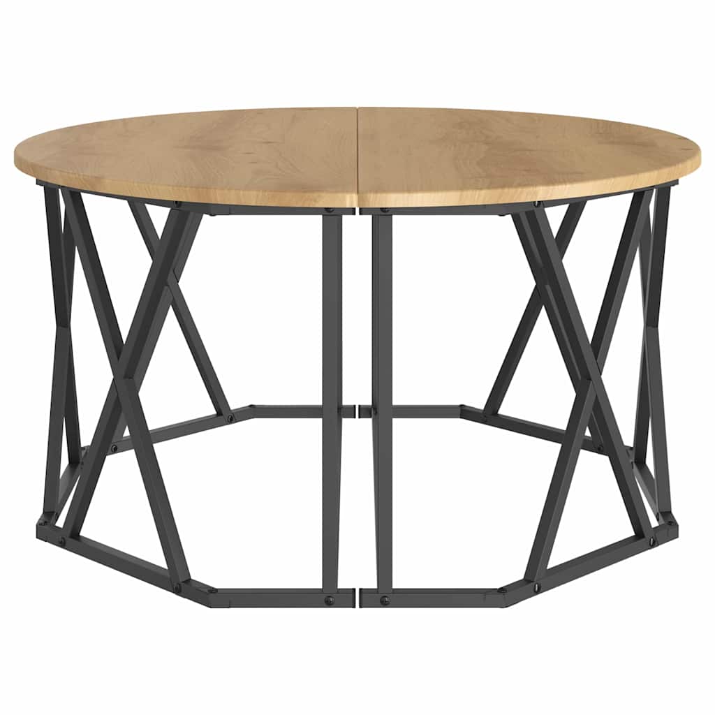 Table basse chêne artisanal 80 x 80 x 42 cm - XIOS