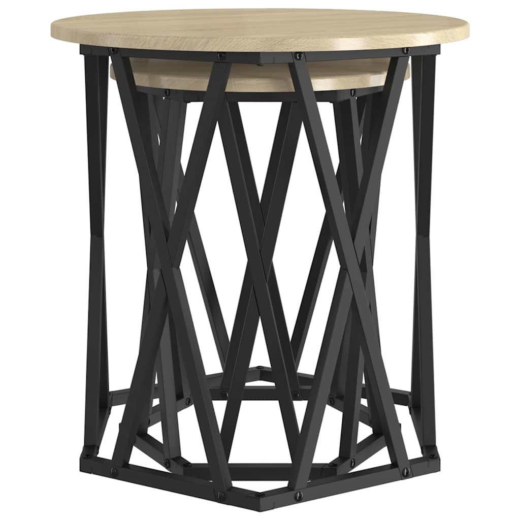 Table basse 2 pcs Chêne sonoma 50 x 50 x 50 cm - XIOS