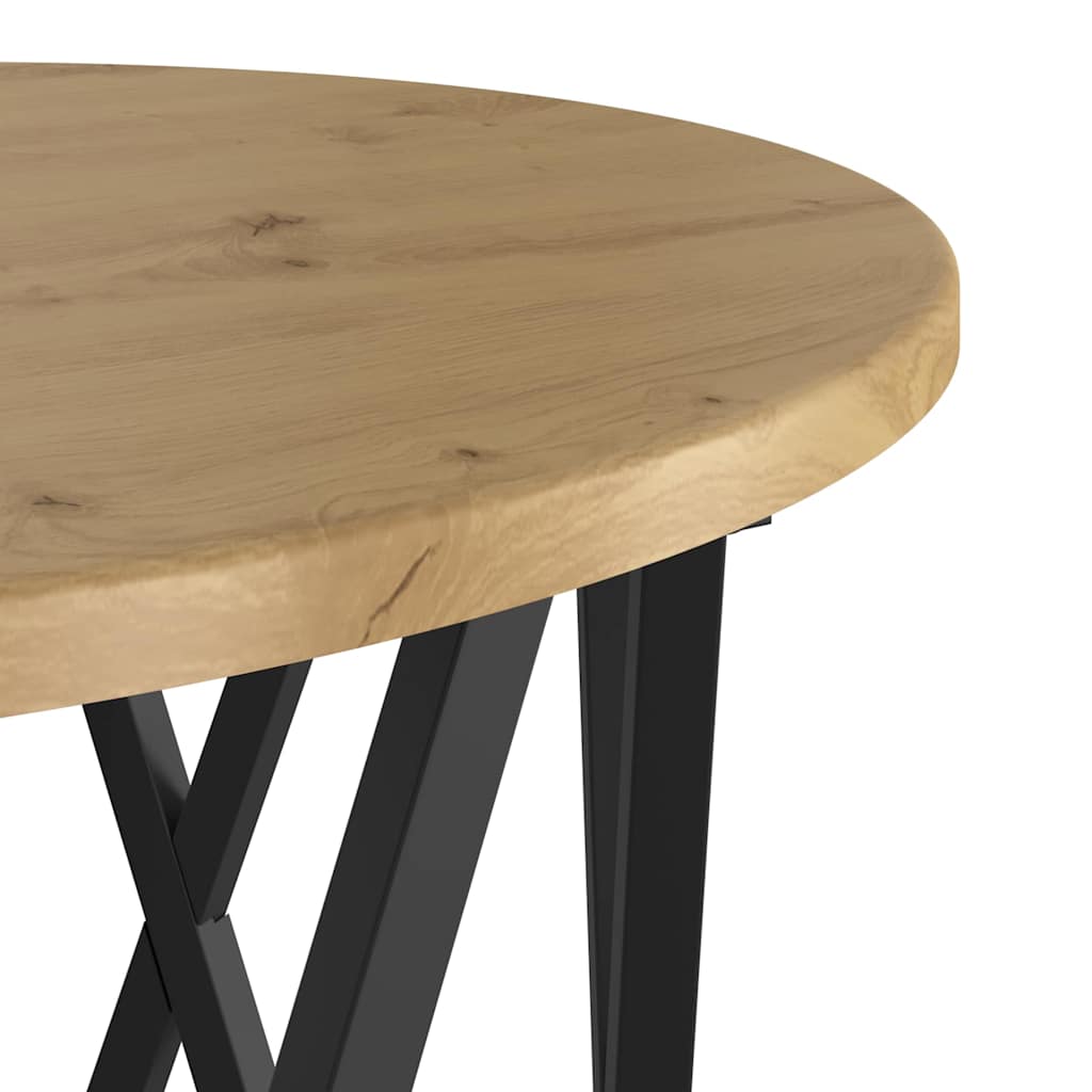Table basse 2 pcs chêne artisanal 50 x 50 x 50 cm - XIOS