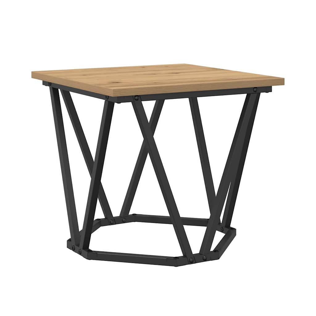 Ensemble de tables d'appoint 2 pcs chêne artisanal - XIOS