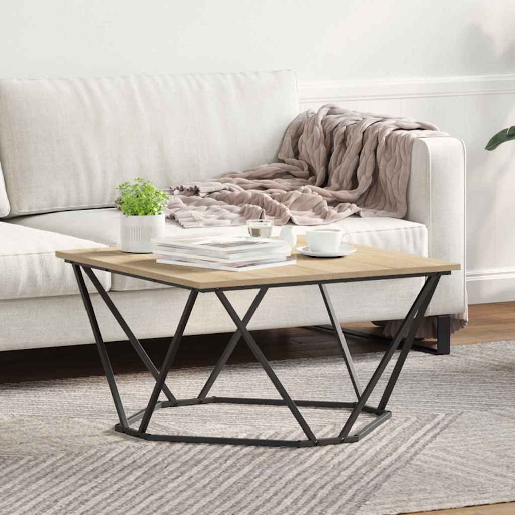 Table basse Chêne sonoma 80 x 80 x 45 cm - XIOS