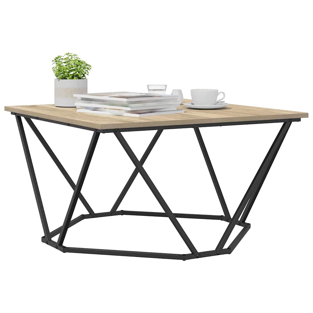 Table basse Chêne sonoma 80 x 80 x 45 cm - XIOS