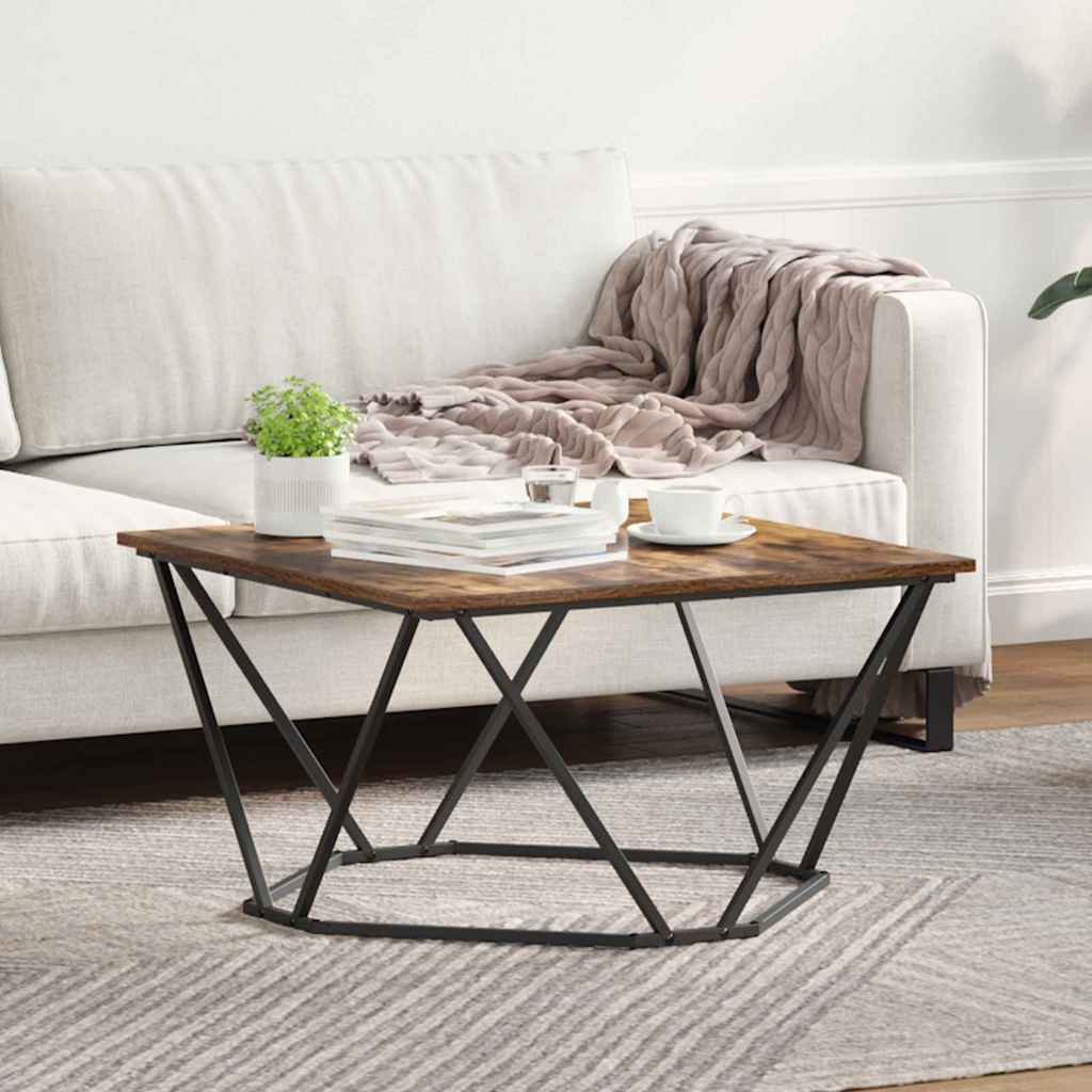 Table basse Chêne fumé 80 x 80 x 45 cm - XIOS