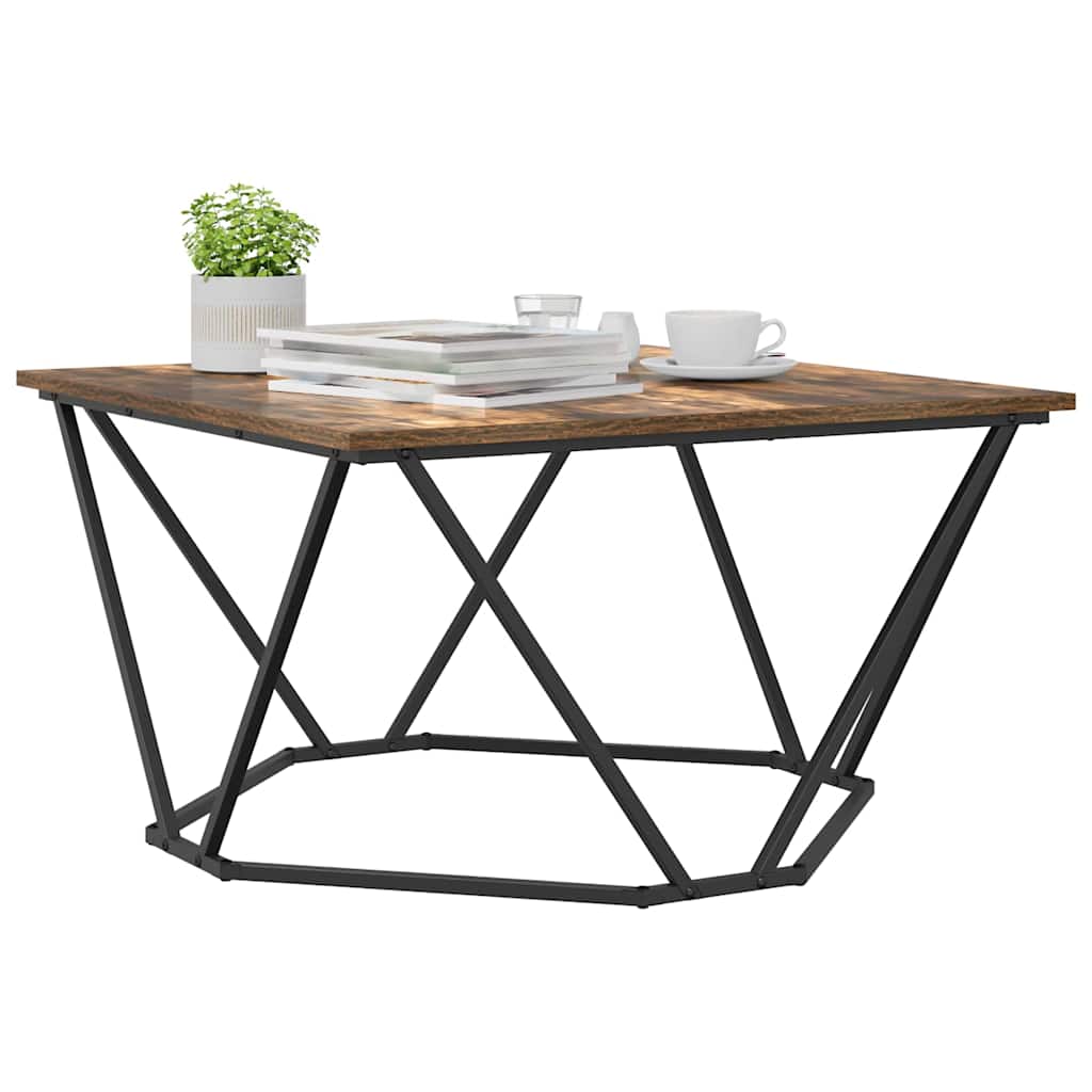 Table basse Chêne fumé 80 x 80 x 45 cm - XIOS