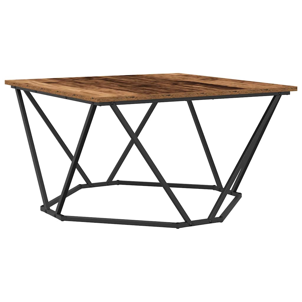 Table basse Bois ancien 80 x 80 x 45 cm - XIOS