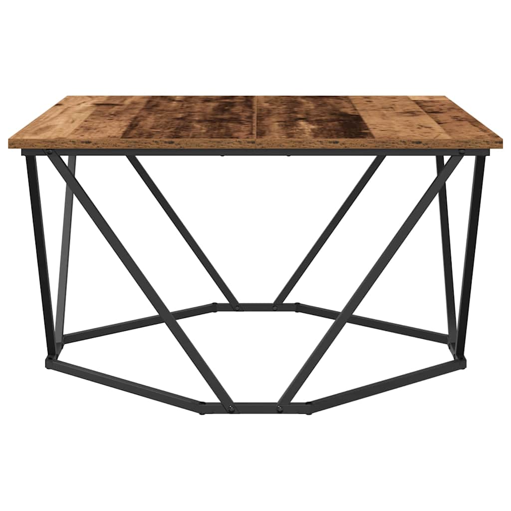 Table basse Bois ancien 80 x 80 x 45 cm - XIOS