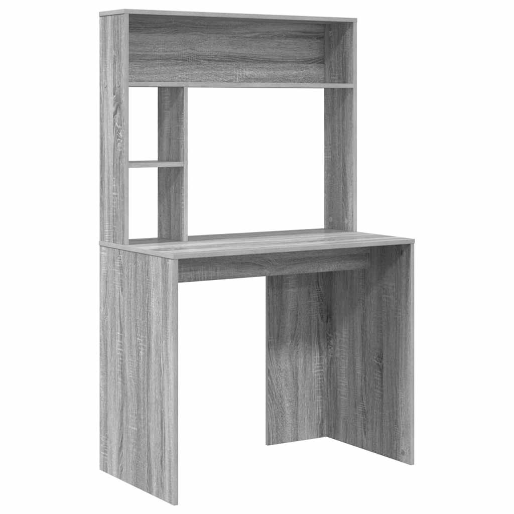 Bureau Sonoma gris 91 x 50 x 149 cm Bois d'ingénierie - XIOS