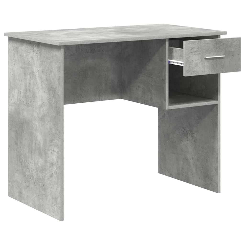Bureau Gris béton 90 x 49.5 x 75 cm Bois d'ingénierie - XIOS