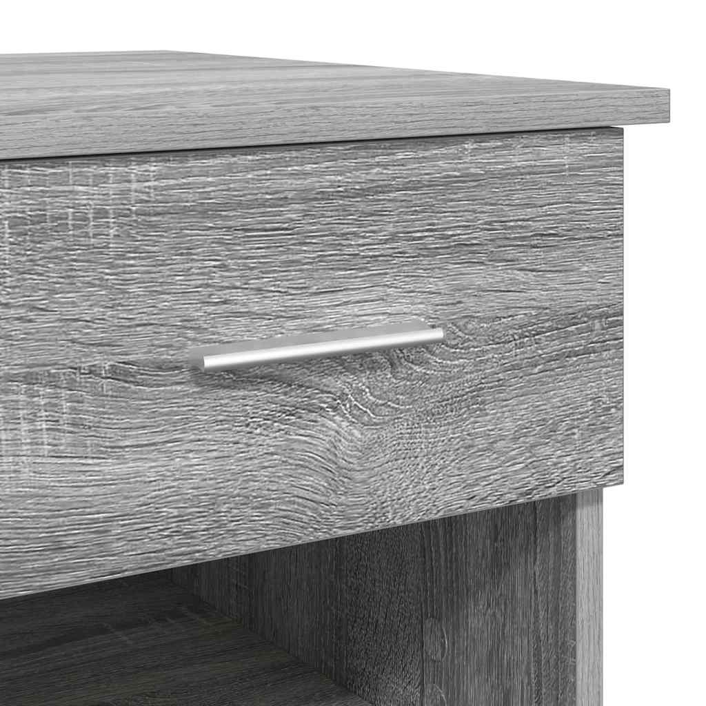 Bureau Sonoma gris 90 x 49.5 x 75 cm Bois d'ingénierie - XIOS