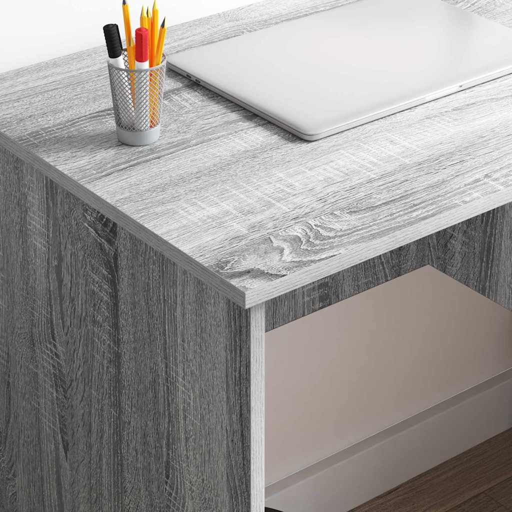 Bureau Sonoma gris 90 x 49.5 x 75 cm Bois d'ingénierie - XIOS