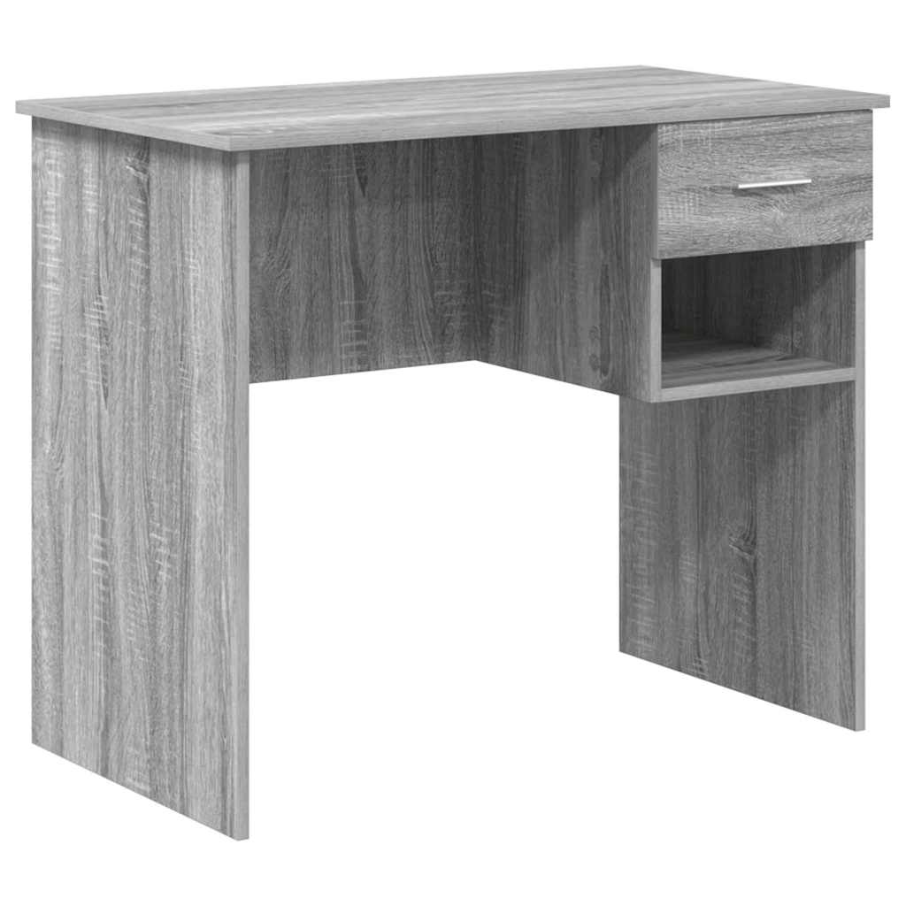 Bureau Sonoma gris 90 x 49.5 x 75 cm Bois d'ingénierie - XIOS