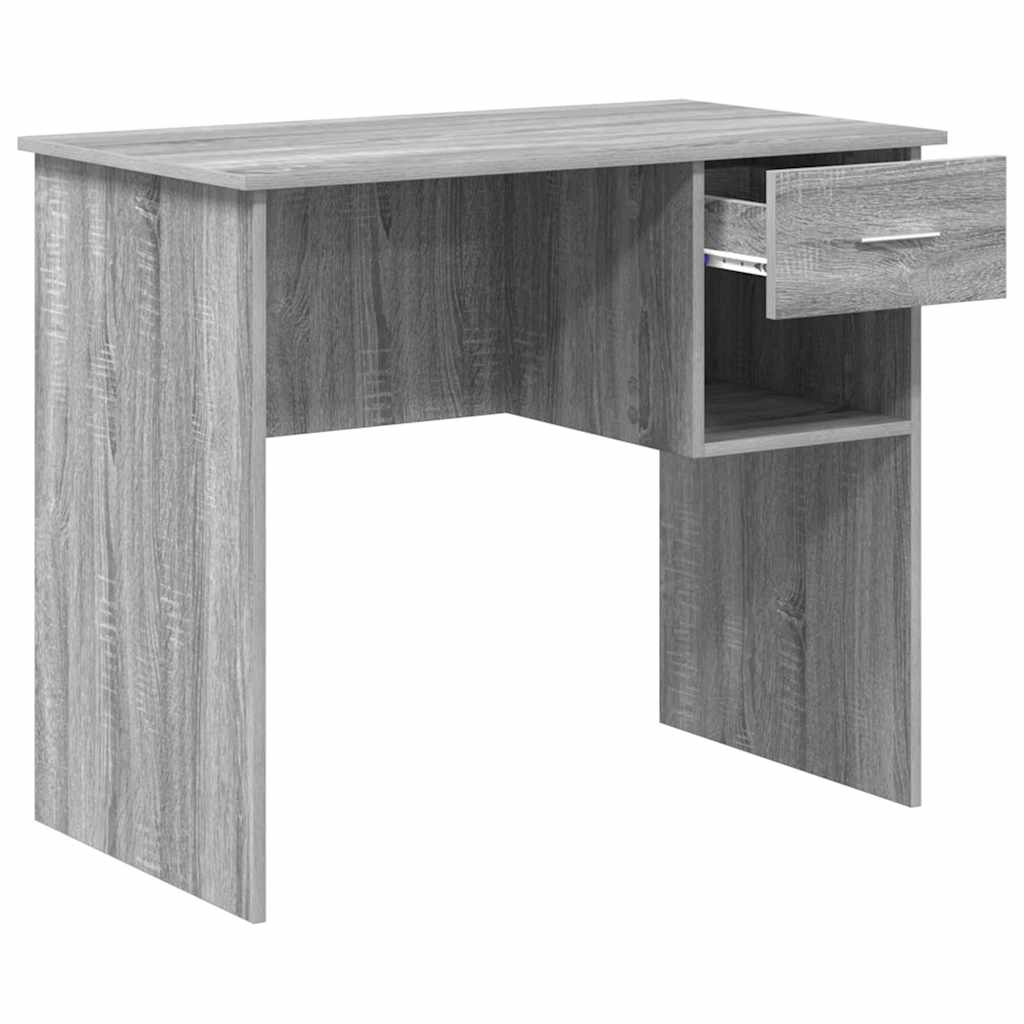 Bureau Sonoma gris 90 x 49.5 x 75 cm Bois d'ingénierie - XIOS
