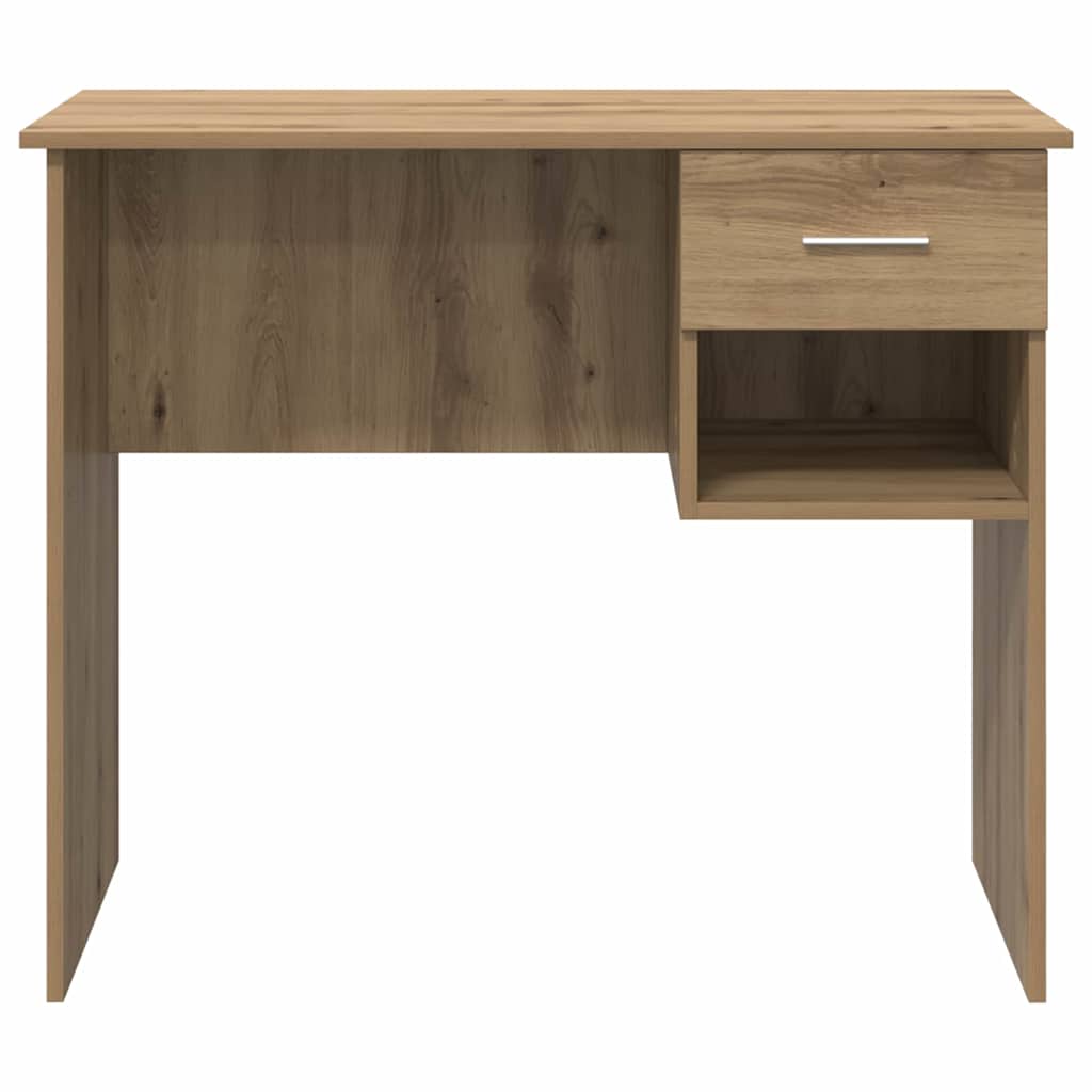 Bureau chêne artisanal 90 x 49.5 x 75 cm Bois d'ingénierie - XIOS