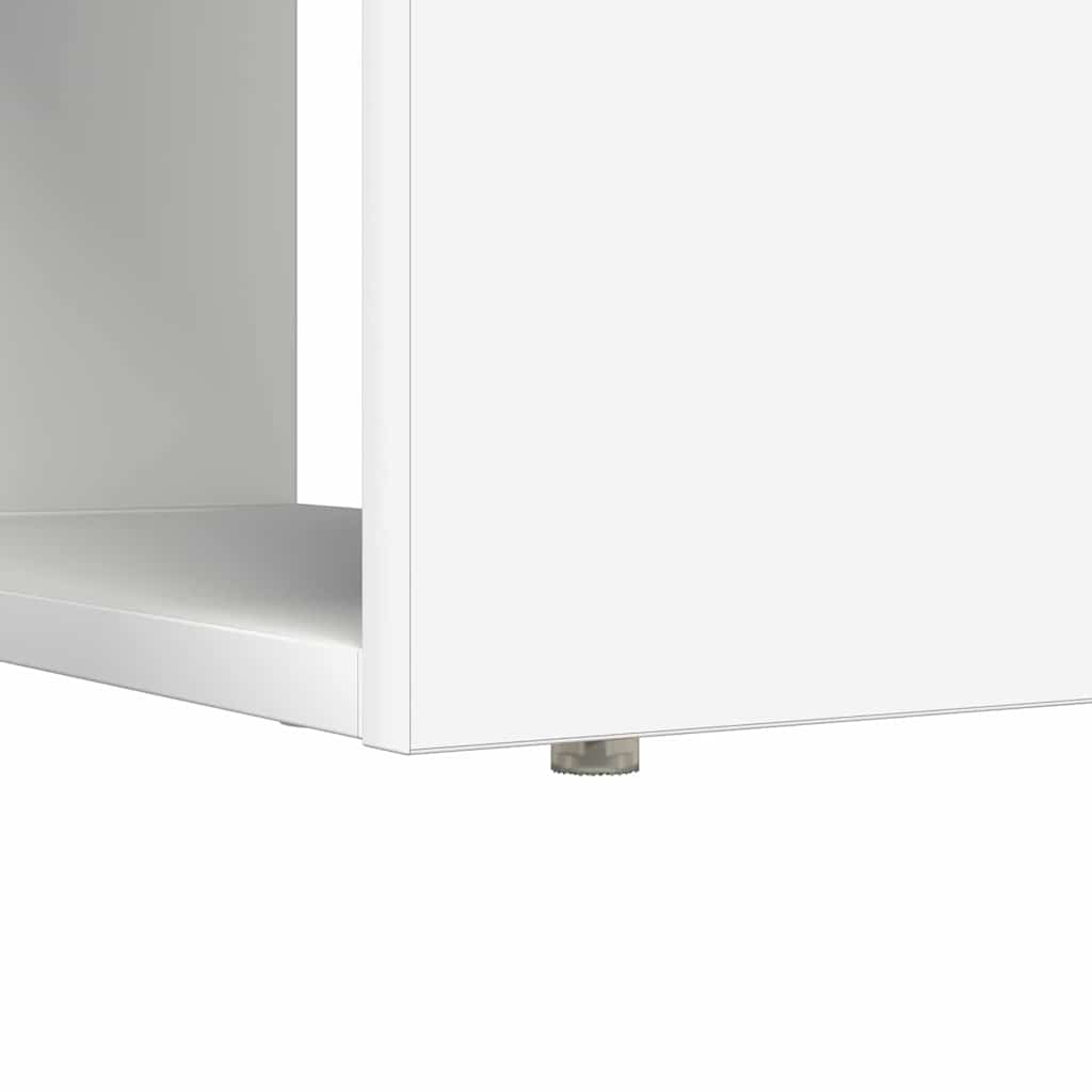 Bureau avec étagère Blanc 113 x 54 x 120 cm Bois d'ingénierie - XIOS