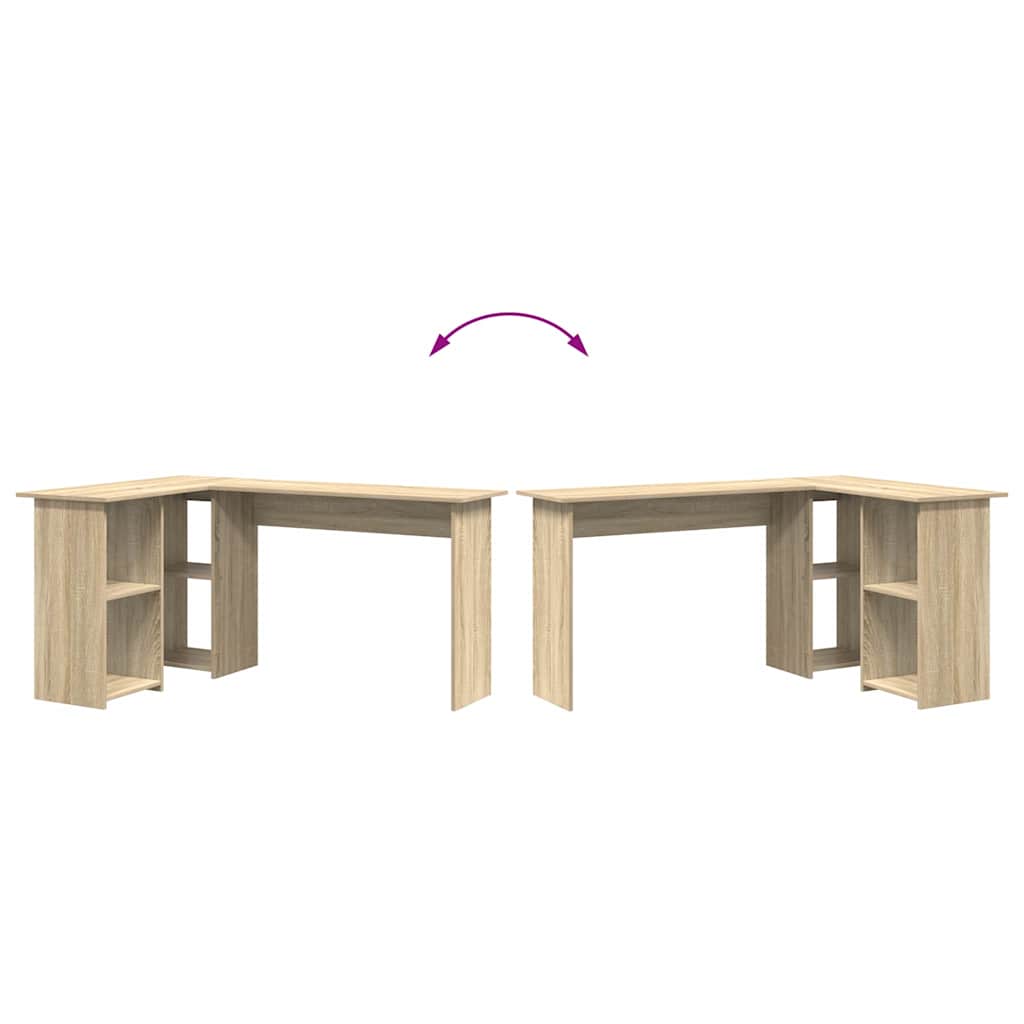 Bureau Chêne sonoma 142 x 102 x 73 cm Bois d'ingénierie - XIOS