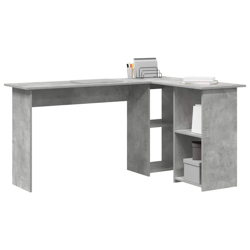 Bureau Gris béton 142 x 102 x 73 cm Bois d'ingénierie - XIOS