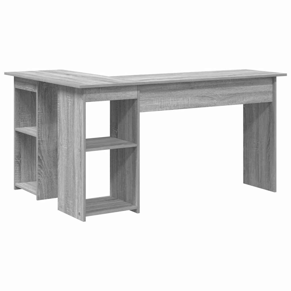 Bureau Sonoma gris 142 x 102 x 73 cm Bois d'ingénierie - XIOS