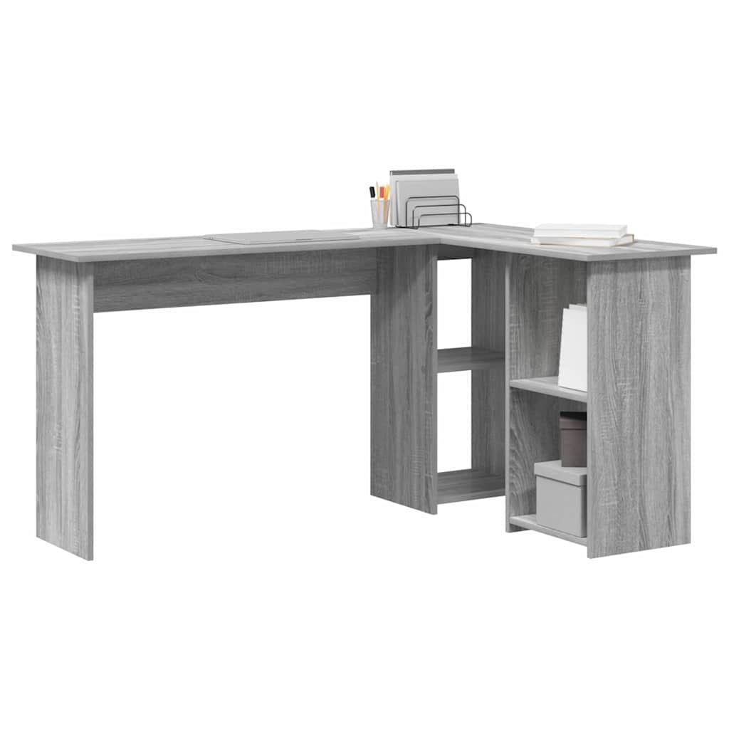 Bureau Sonoma gris 142 x 102 x 73 cm Bois d'ingénierie - XIOS