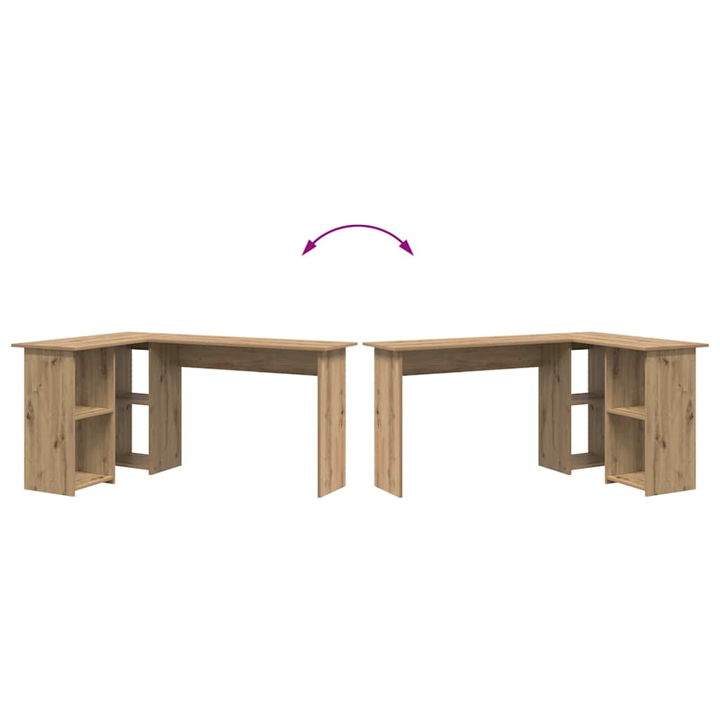 Bureau chêne artisanal 142 x 102 x 73 cm Bois d'ingénierie - XIOS