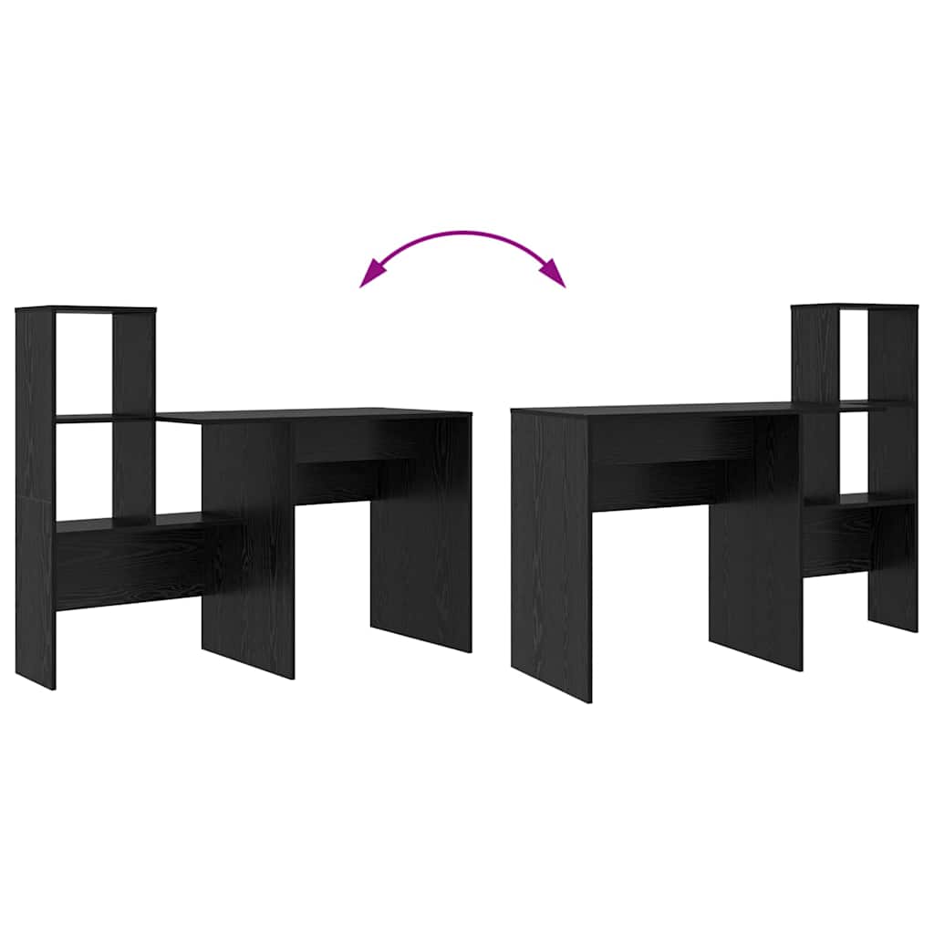 Bureau Chêne noir 131,5 x 50 x 106,5 cm Bois d'ingénierie - XIOS