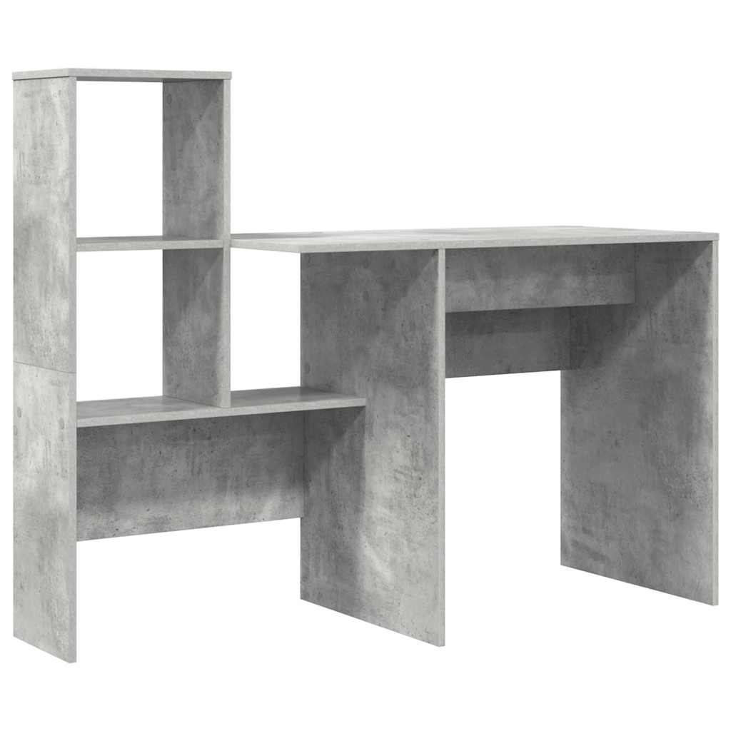 Bureau Gris béton 131,5 x 50 x 106,5 cm Bois d'ingénierie - XIOS
