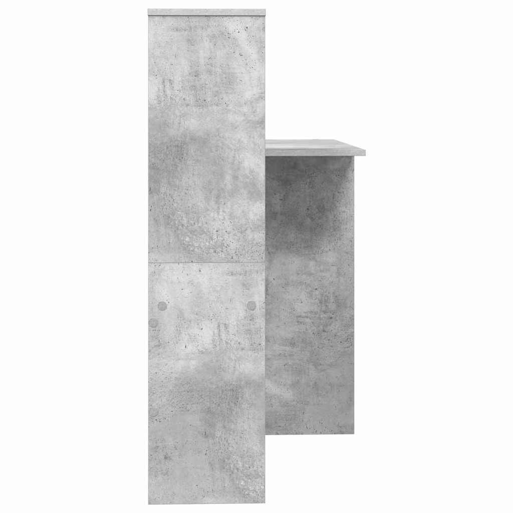 Bureau Gris béton 131,5 x 50 x 106,5 cm Bois d'ingénierie - XIOS