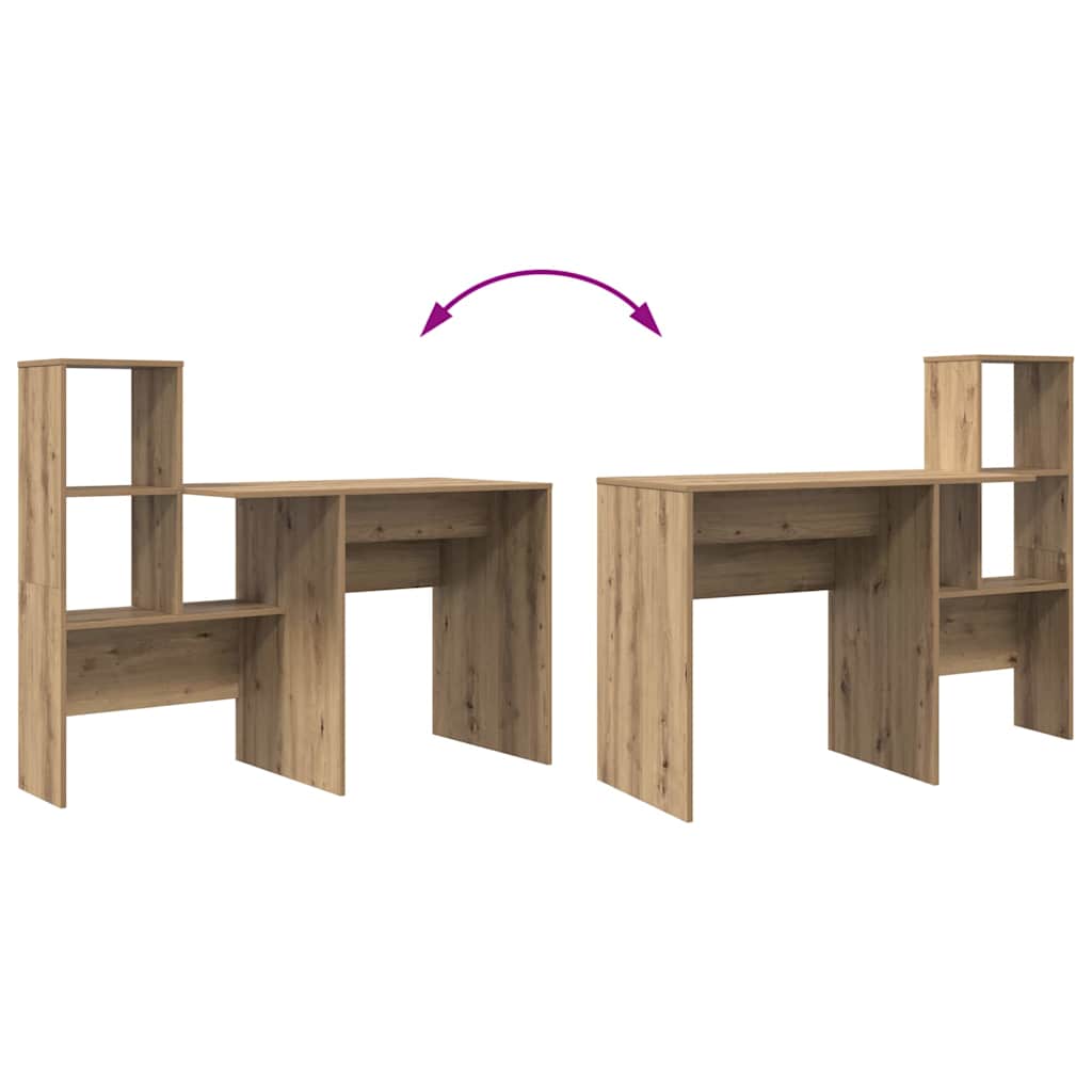 Bureau chêne artisanal 131,5 x 50 x 106,5 cm Bois d'ingénierie - XIOS