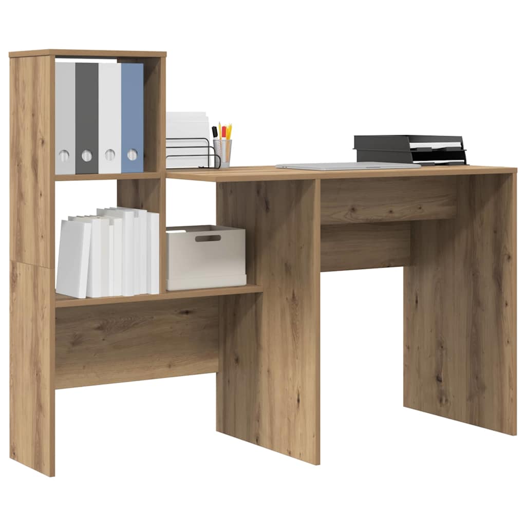 Bureau chêne artisanal 131,5 x 50 x 106,5 cm Bois d'ingénierie - XIOS
