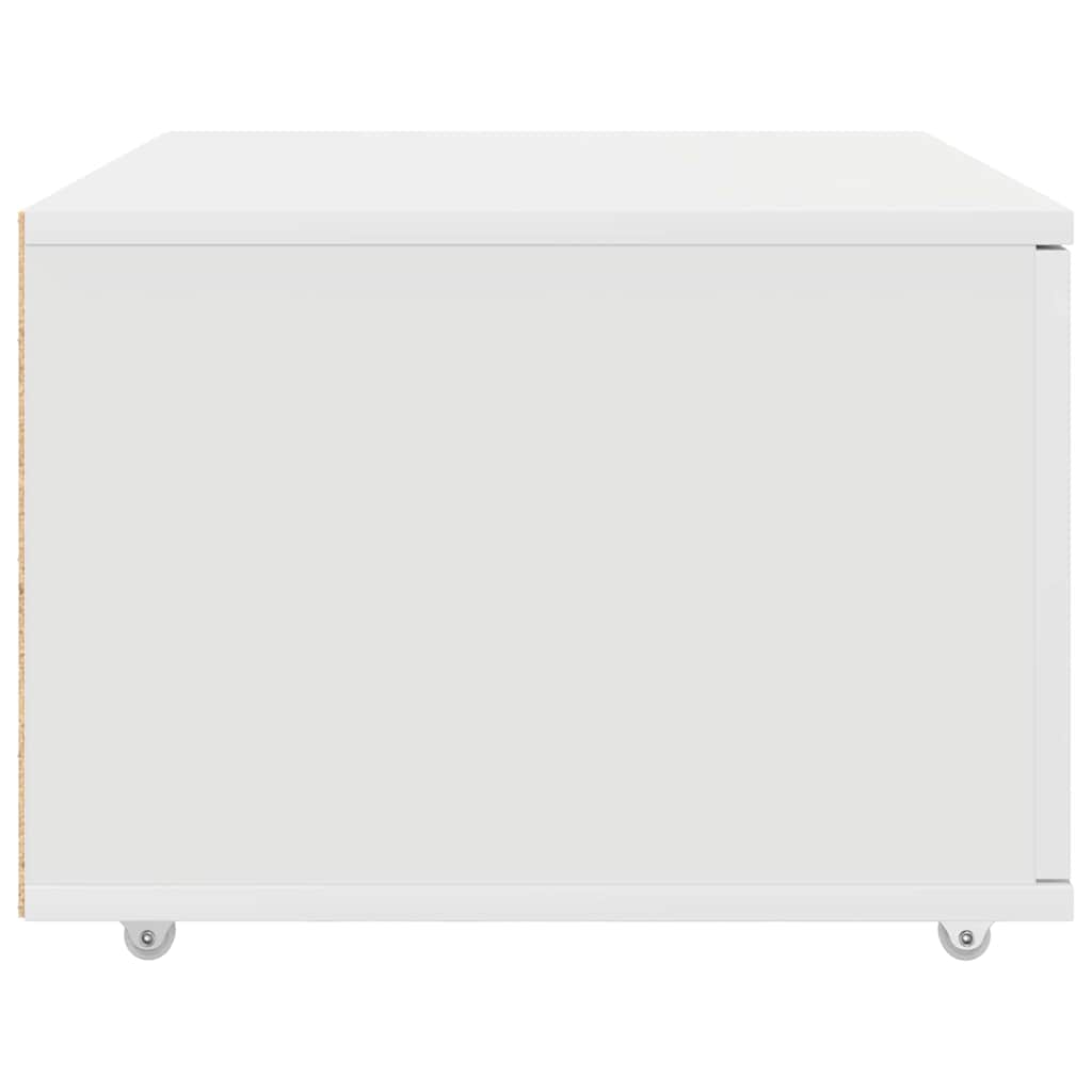 Cabinet à tiroirs blanc 55x45x33.5 cm en bois d'ingénierie