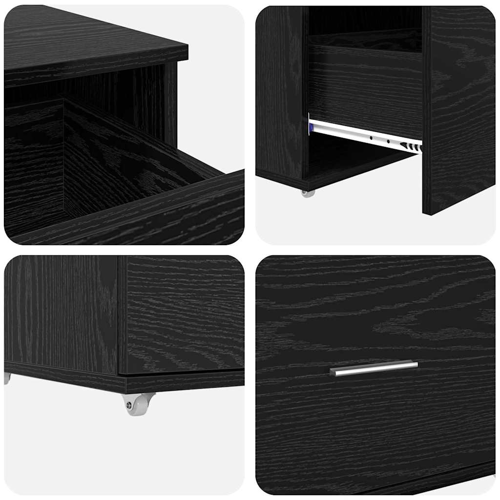 Armoire à tiroirs Noir 55 x 45 x 33,5 cm Bois d'ingénierie - XIOS