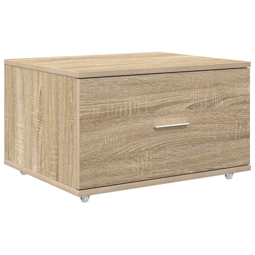 Cabinet de tiroirs Chêne Sonoma Panneau d'aggloméré Moyen
