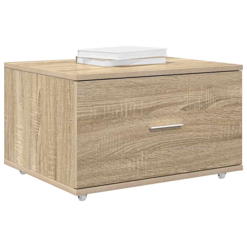 Cabinet de tiroirs Chêne Sonoma Panneau d'aggloméré Moyen
