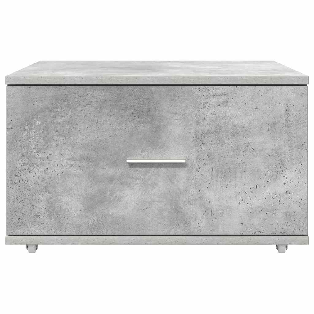 Cabinet à tiroirs Gris béton Béton Moyen Portes