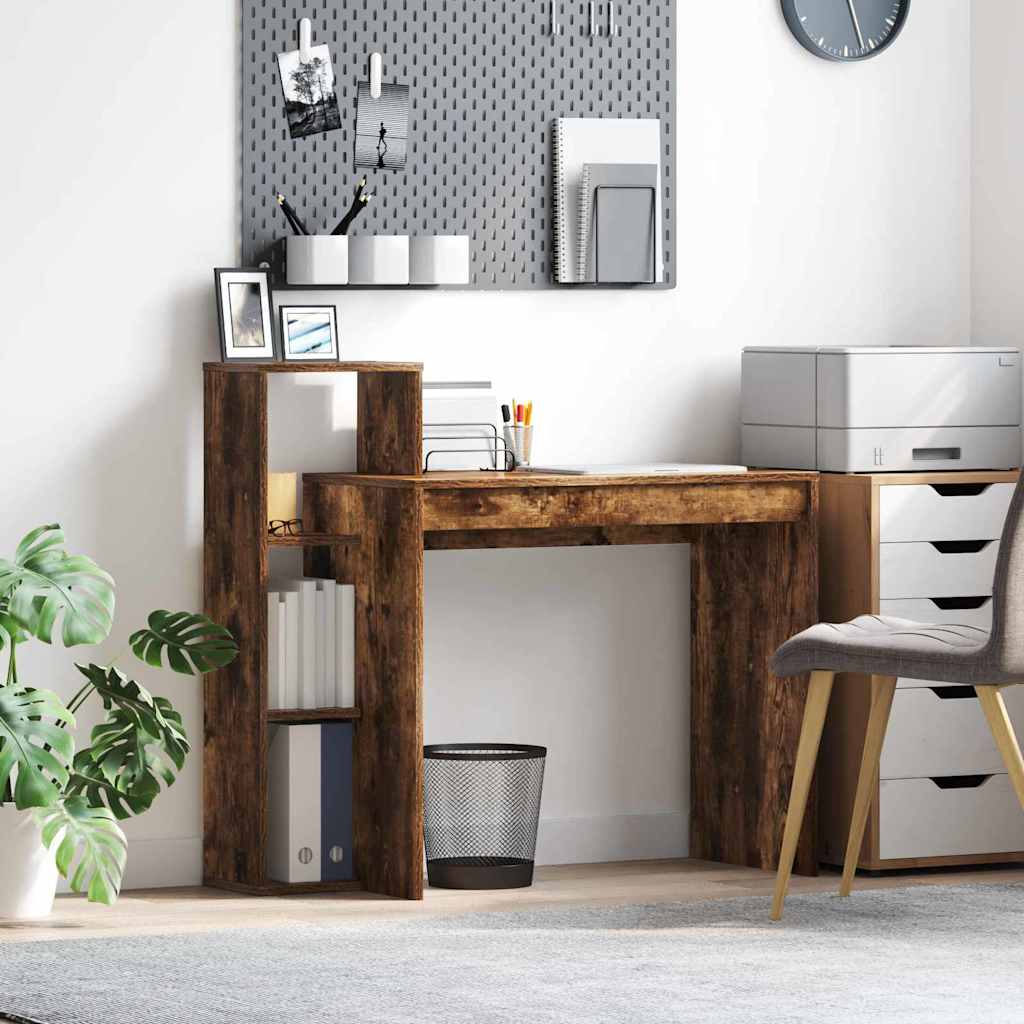 Bureau Chêne fumé 100 x 40 x 90 cm Bois d'ingénierie - XIOS